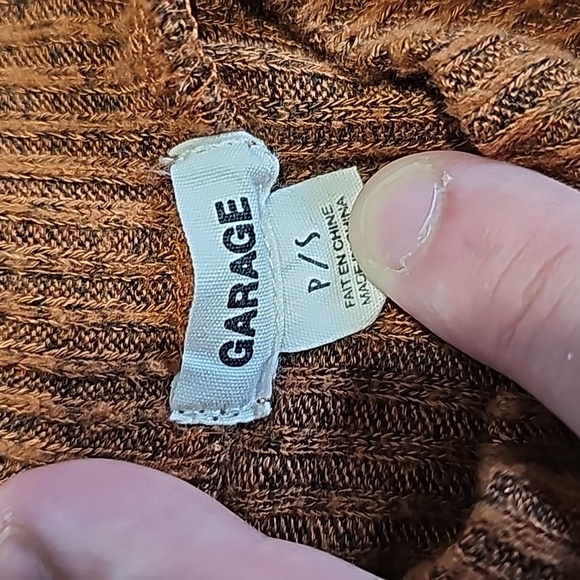 Garage small brown cropped light sweater - Picture 5 of 6